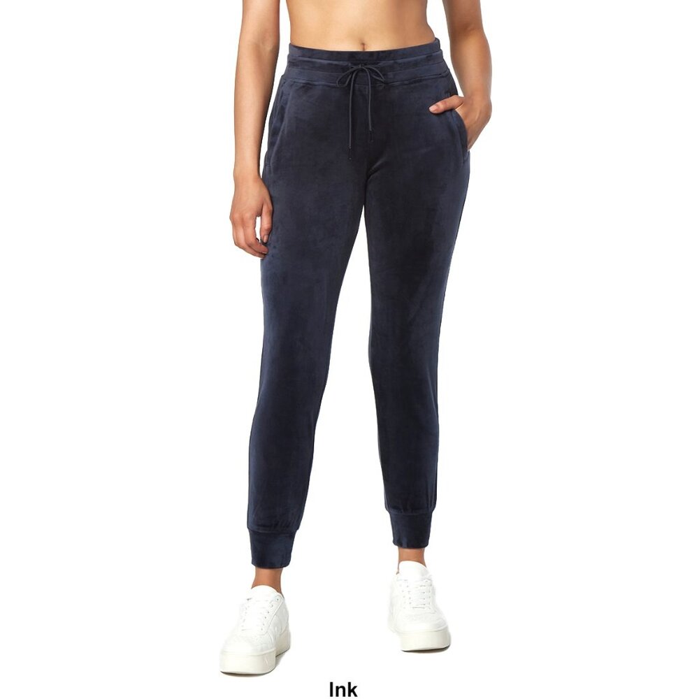 NWT Andrew Marc Sport Women's Full Length Velvet Joggers Ink Size S $80 GG465